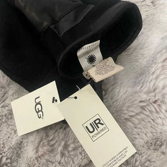 Ugg Mens Fabric And Leather Globe Size L - Picture 4 of 6